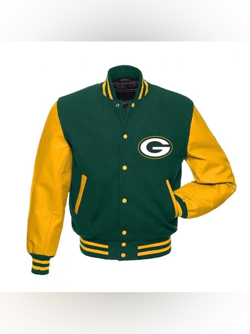 Green Bay Packers Letterman Varsity Unisex Jacket | Size M